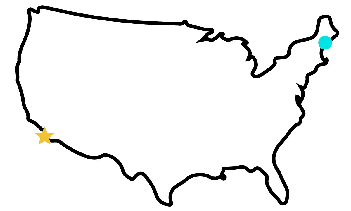 Road trip analogy: vision as driving from Portland Maine to San Diego California